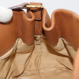 Salvatore Ferragamo Gancini Shoulder Bag Leather Brown