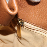Salvatore Ferragamo Gancini Shoulder Bag Leather Brown