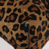 Loewe Calfskin Pony Hair Leopard Print Flamenco Knot Bag