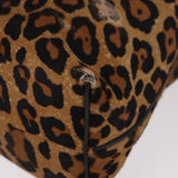 Loewe Calfskin Pony Hair Leopard Print Flamenco Knot Bag