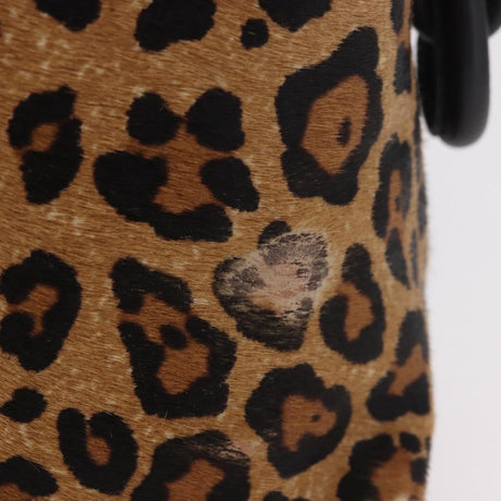 Loewe Calfskin Pony Hair Leopard Print Flamenco Knot Bag