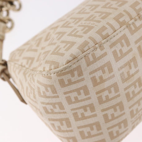 Fendi Zucchino Beige Canvas Chain Mamma Baguette