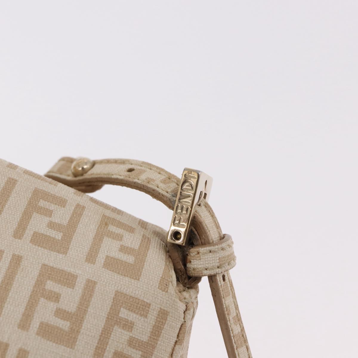 Fendi Zucchino Beige Canvas Chain Mamma Baguette