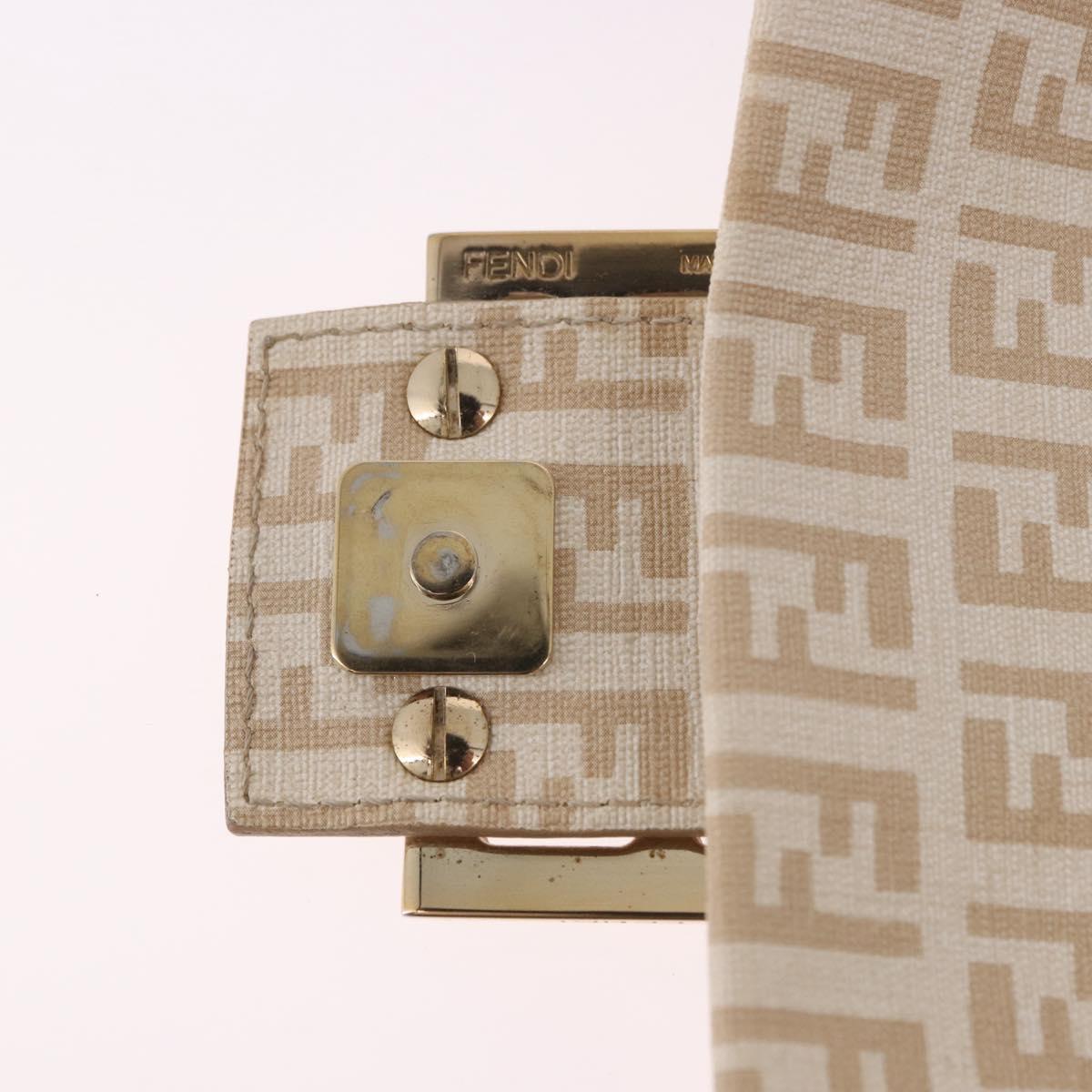 Fendi Zucchino Beige Canvas Chain Mamma Baguette