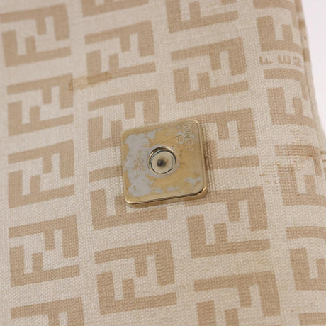 Fendi Zucchino Beige Canvas Chain Mamma Baguette
