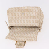 Fendi Zucchino Beige Canvas Chain Mamma Baguette