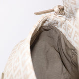 Fendi Zucchino Beige Canvas Chain Mamma Baguette