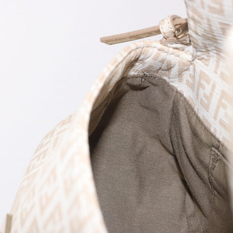 Fendi Zucchino Beige Canvas Chain Mamma Baguette