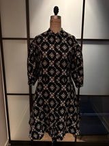 Moschino Size 8 Black & White Wool 3/4 Sleeve Coat