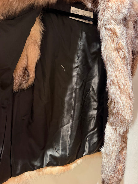 Rare red fox fur vest - TUV #0152