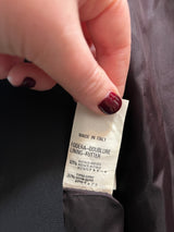 Vintage Studio 0001 Ferre Black Blazer with Gold Broach Detail size 8