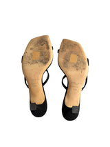 Jimmy Choo black suede flip flop heels (36.5)