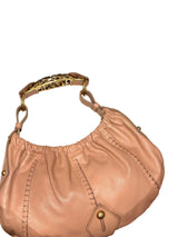 Yves Saint Laurent nude Mombasa hobo bag with ornate gold handle