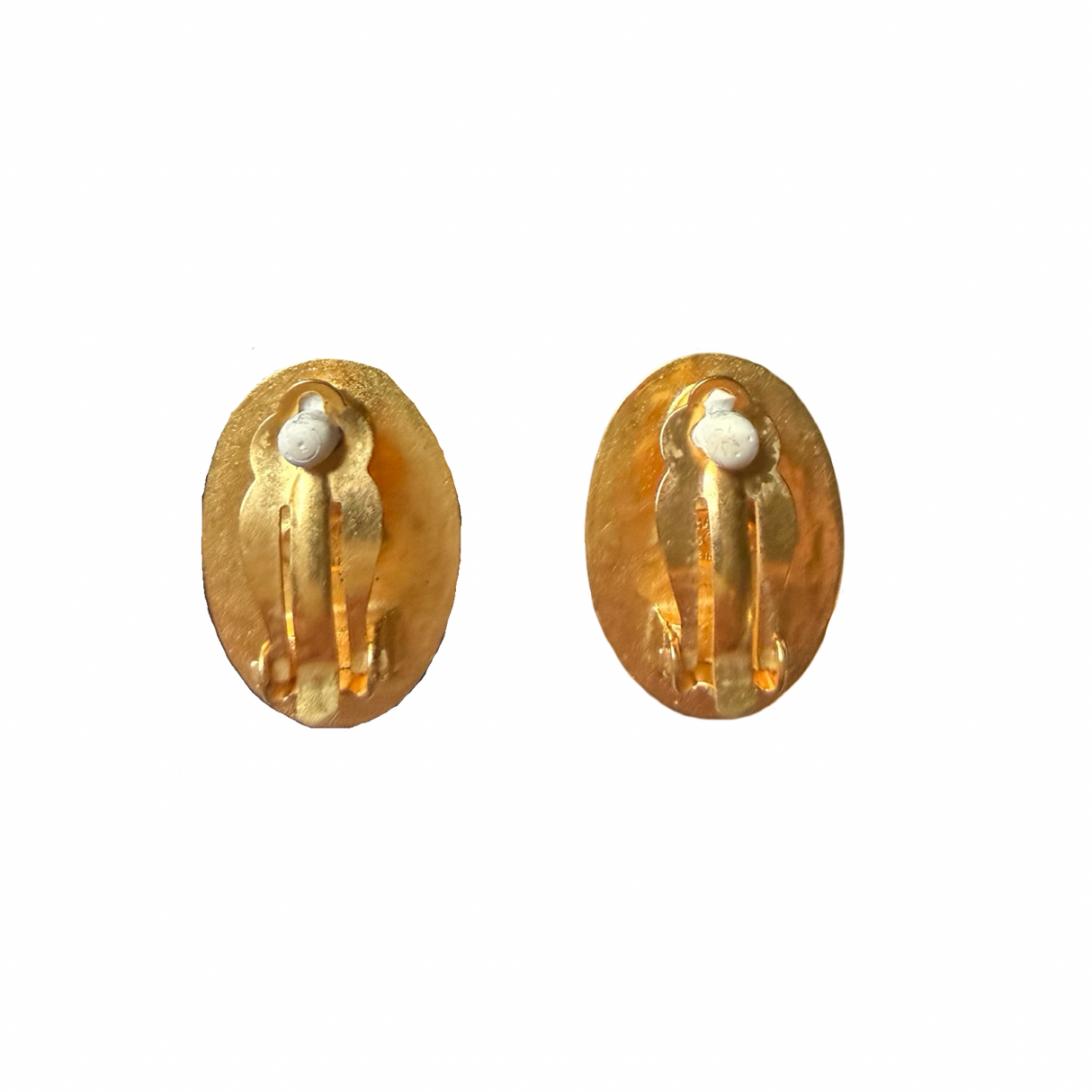 Chanel Vintage Tiger Eye Earrings