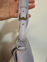 Authentic Vintage Valentino Garavani Spring/Summer 2004 Rhinestone Butterfly Lambskin Leather Shoulder Bag – Pastel Lilac