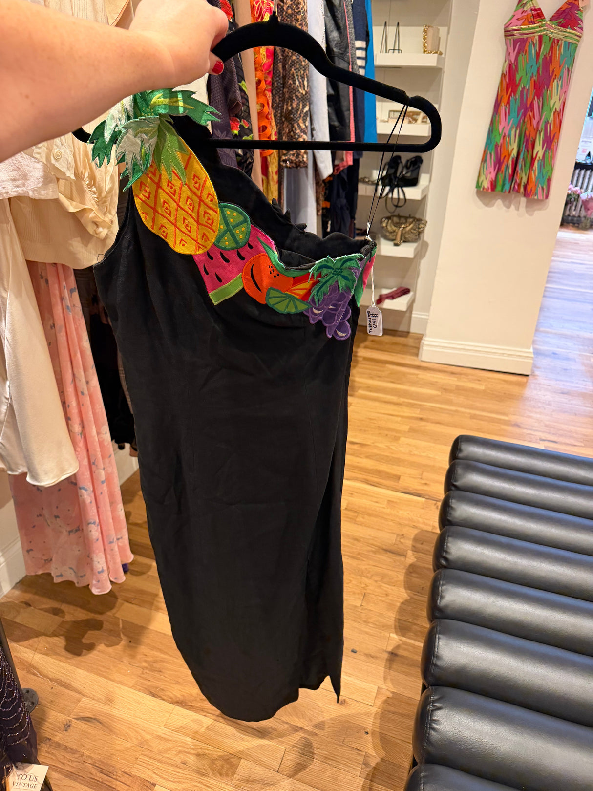 100% linen fruit dress - SKU TUV #112