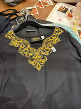 Bob Mackie Black beaded top - sku tuv #400