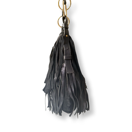 Yves Saint Laurent La Boheme Suede Fringe Shoulder