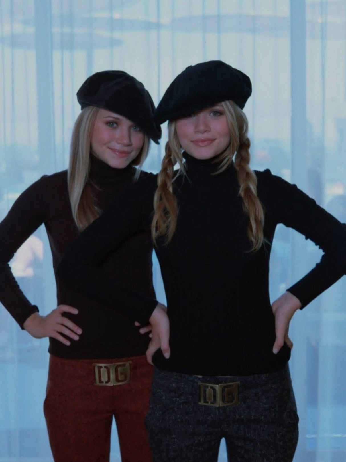 Dolce & Gabbana Iconic Y2K black wool pants as seen on MaryKate and Ashley