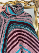 Missoni Lane Wool Multicolor and Glitter Poncho