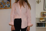 Brooks Brothers Sample button down pink pin stripe - size 6