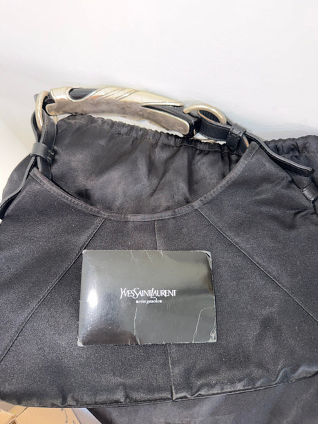 Tom Ford Era Archival Yves Saint Laurent Black Satin Mombasa Bag