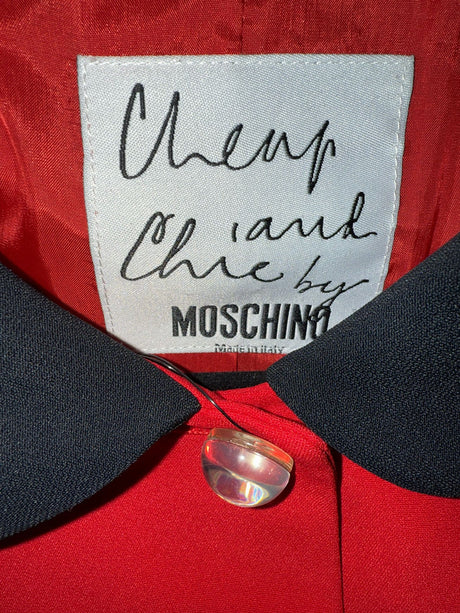 Moschino Red & Black Polka Dot Jacket The Nanny