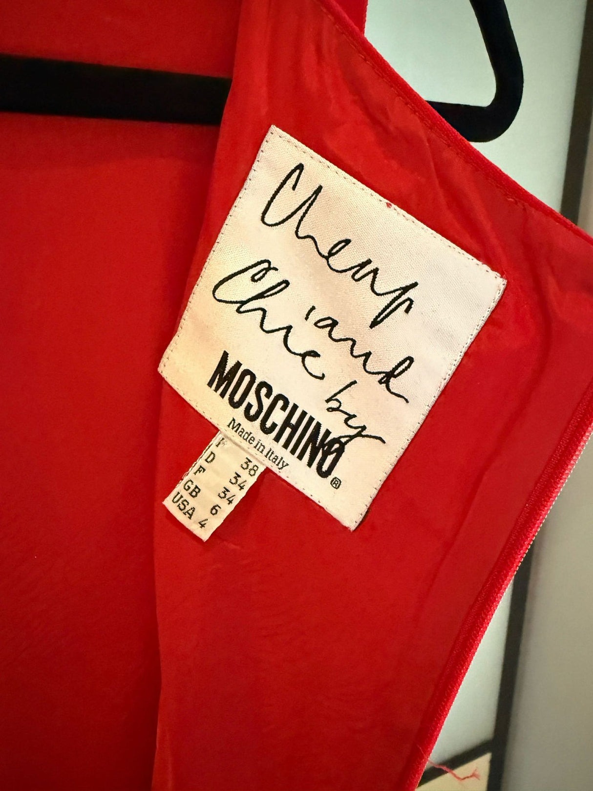 Moschino Cheap & Chic Red & Black Polka Dot Sheath Dress