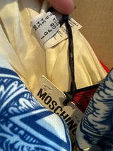 Moschino size 4  Red, White & Blue Strapless Budweiser Dress NWT