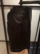 Ellie Mae Black Leather High Waisted Shorts