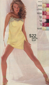 Silky slip dress with lace trim detail and bow in white floral