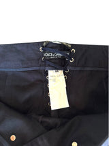Dolce & Gabbana navy sailor button pants with corset back (44)