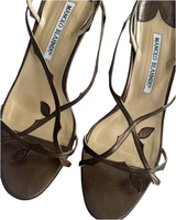 Manolo Blahnik bronze vine heels (38.5)