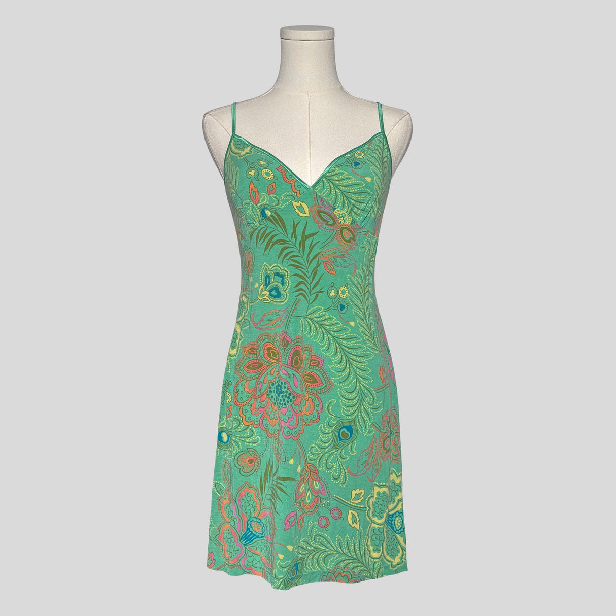 Paisley floral slip dress