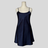 Simple mini slip in navy