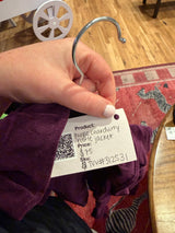 Purple corduroy ruffle jacket TUV #312531