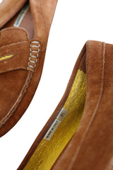 Manolo Blahnik brown loafers (37)