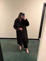 Full Length Chocolate Brown Rabbit Fur Coat