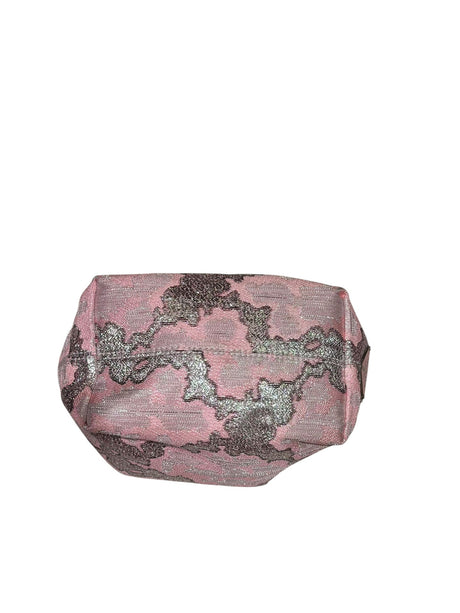 Prada pink brocade mini evening bag