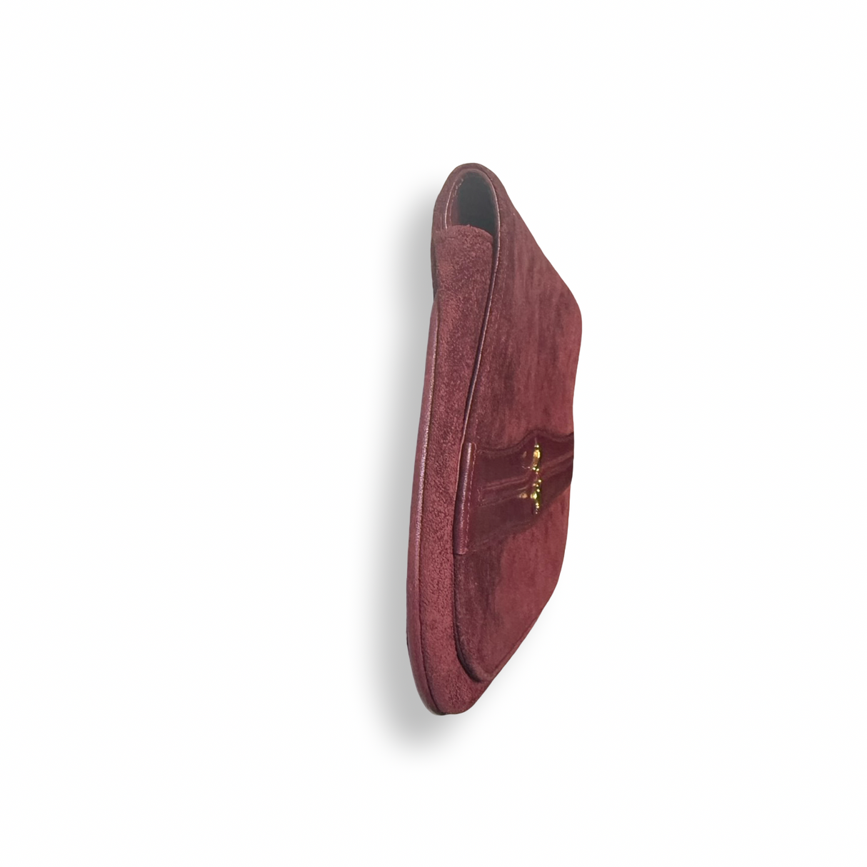 Gucci Vintage Suede Horsebit Clutch