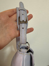 Authentic Vintage Valentino Garavani Spring/Summer 2004 Rhinestone Butterfly Lambskin Leather Shoulder Bag – Pastel Lilac