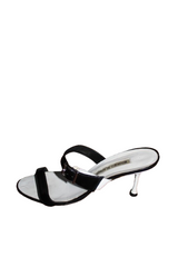 Black & White Buckle Manolo Blahniks