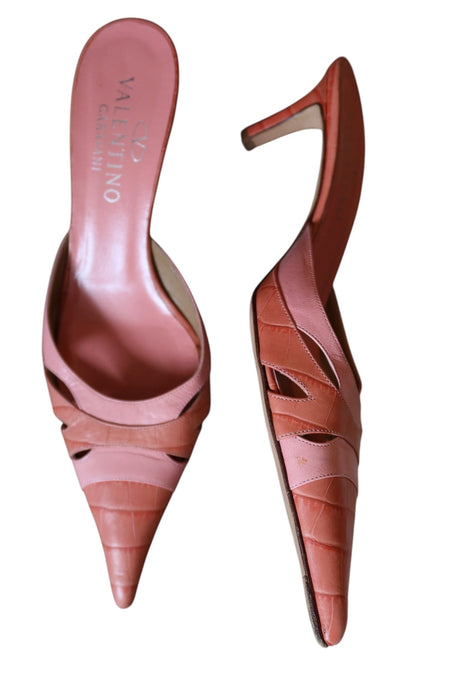 Valentino two tone pink leather heels (38)