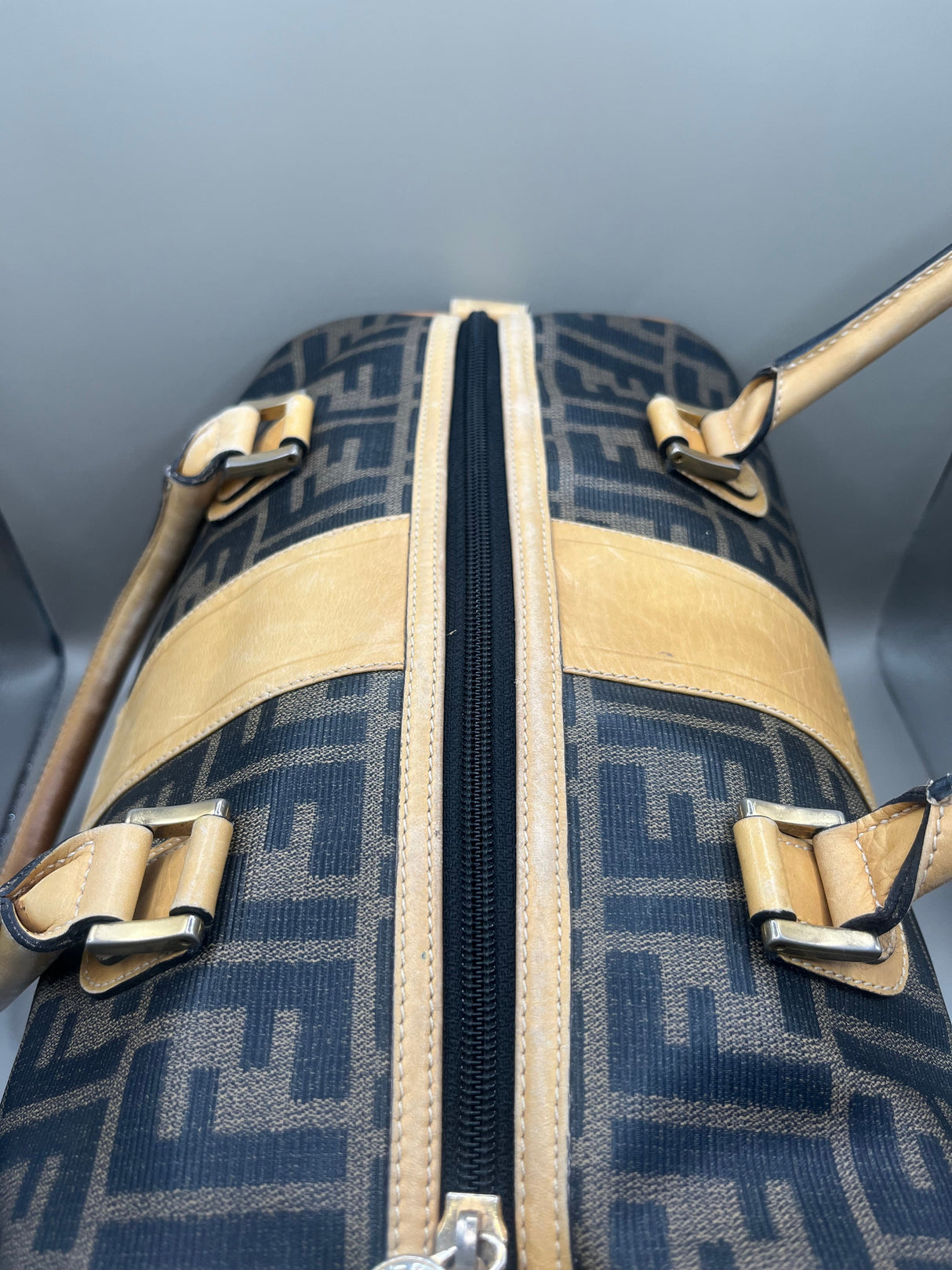 Vintage Fendi Zucca Boston Bag