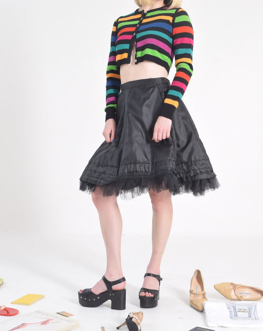 Black Tufted Skirt