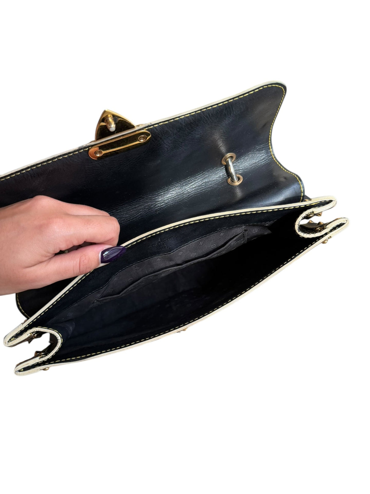 Louis Vuitton black Suhali L’Aimable bag