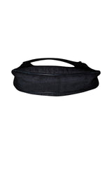 Dior black diorissimo hobo lovely charms canvas bag