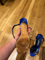 Manolo Blahnik Blue Heels Size 36 - sku TUV #6578