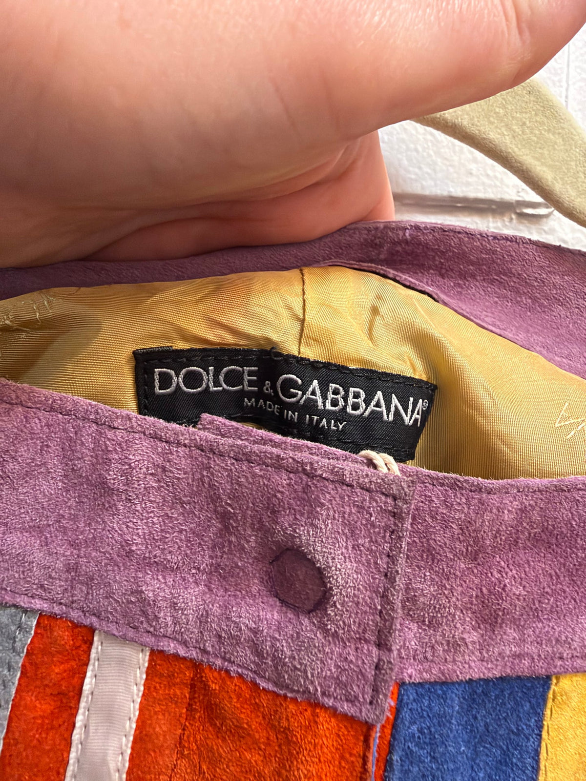 Ultra Rare Spring/Summer 2002 Dolce & Gabbana Latina Collection Suede Pants as seen on Gisele - TUV #3293