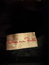 Vintage Oscar de La Renta Velvet 2 piece set TUV #3169 size 8